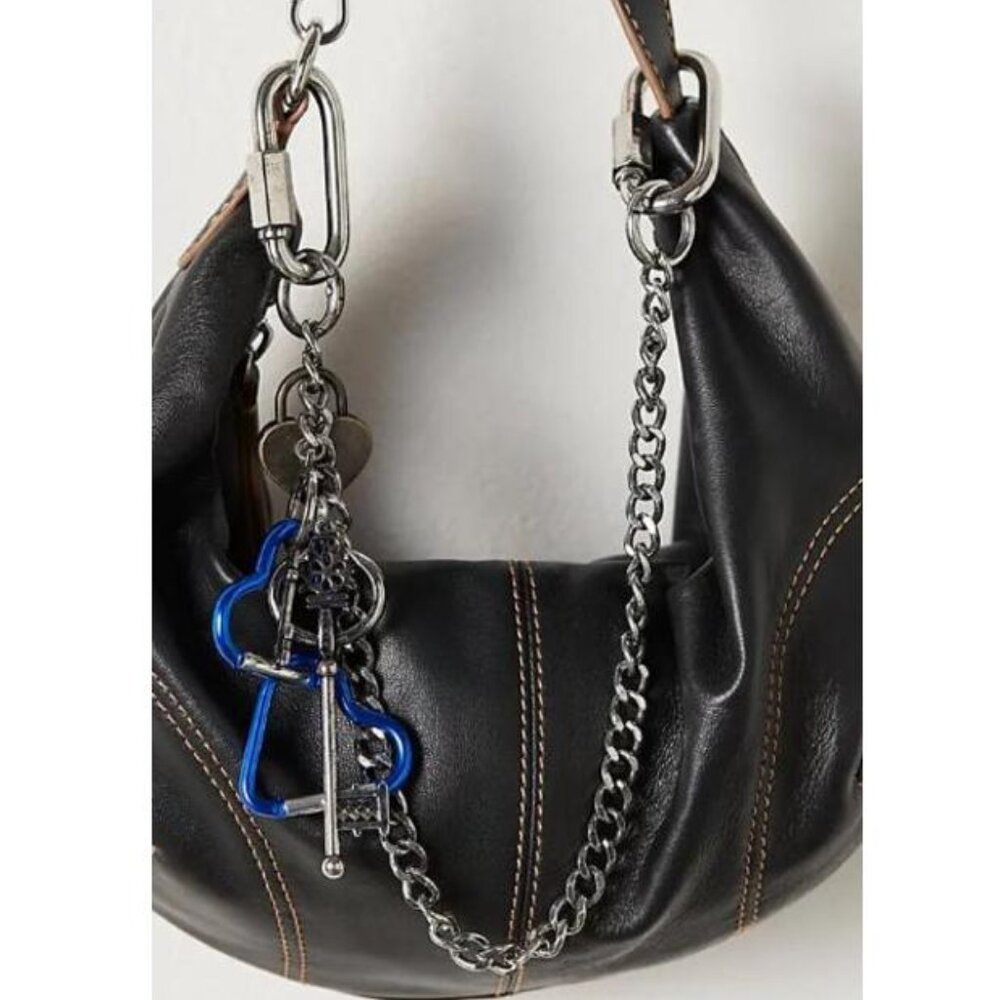 NWOT Free People SOLD OUT Charmed Swag Bag Charm in Pewter